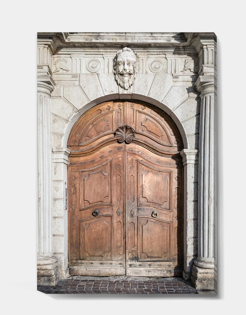 DesignQ Arched Medieval Palace Door - Vintage Canvas Art