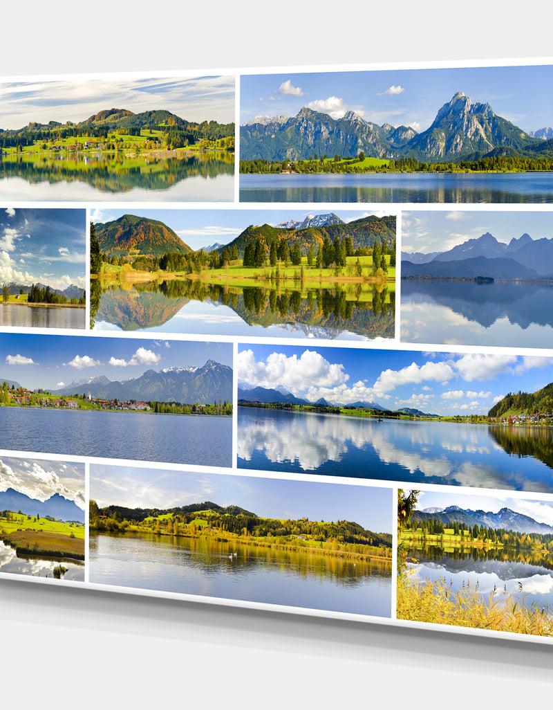 DesignQ Bavaria Panorama - Landscapes Photography On Wrapped Canvas