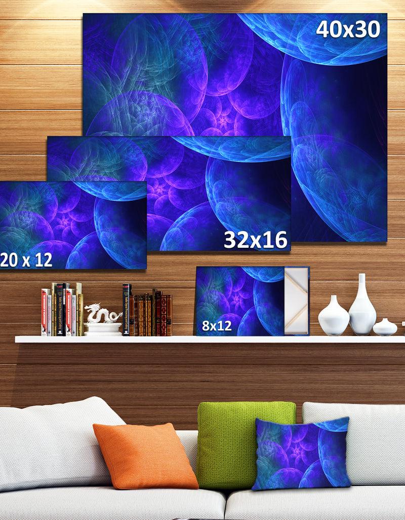 DesignQ Biblical Sky With Blue Clouds - Abstract Wall Art Canvas