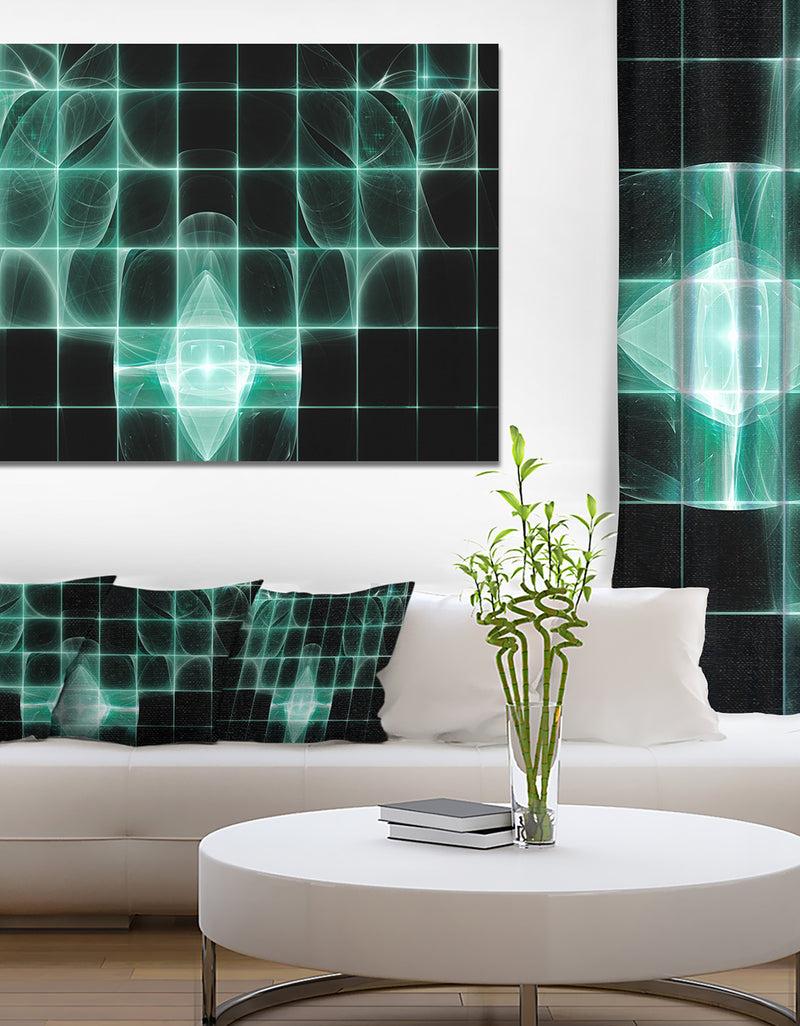 DesignQ Blue Bat On Rader Screen - Abstract Wall Art On Canvas