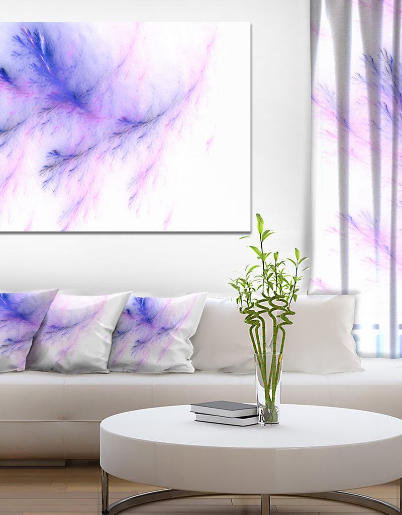 DesignQ Bright Blue Veins Of Marble - Abstract Wall Art Canvas