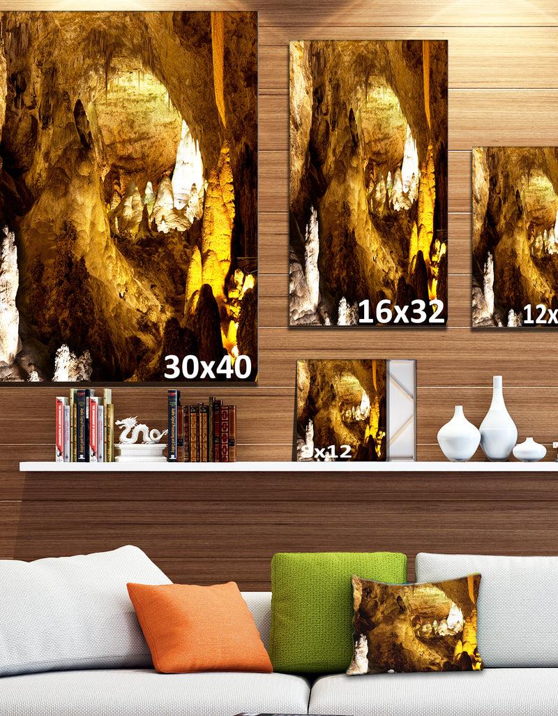 DesignQ Carlsbad Caverns National Park - Oversized Landscape Canvas Art