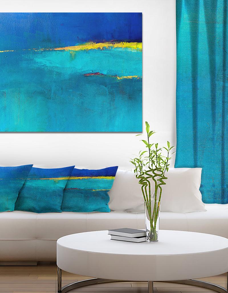DesignQ Colorful Abstract oil painting - Contemporary Painting Print on Wrapped Canvas