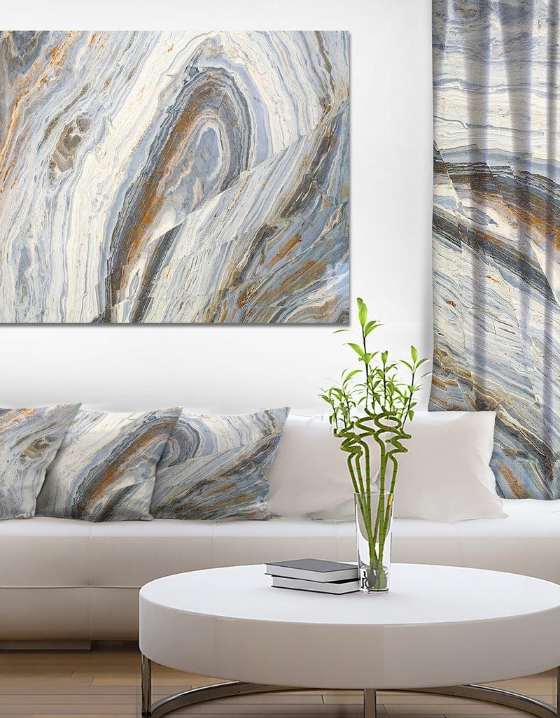 DesignQ Colorful Abstract Rock - Stone Photographic On Wrapped Canvas