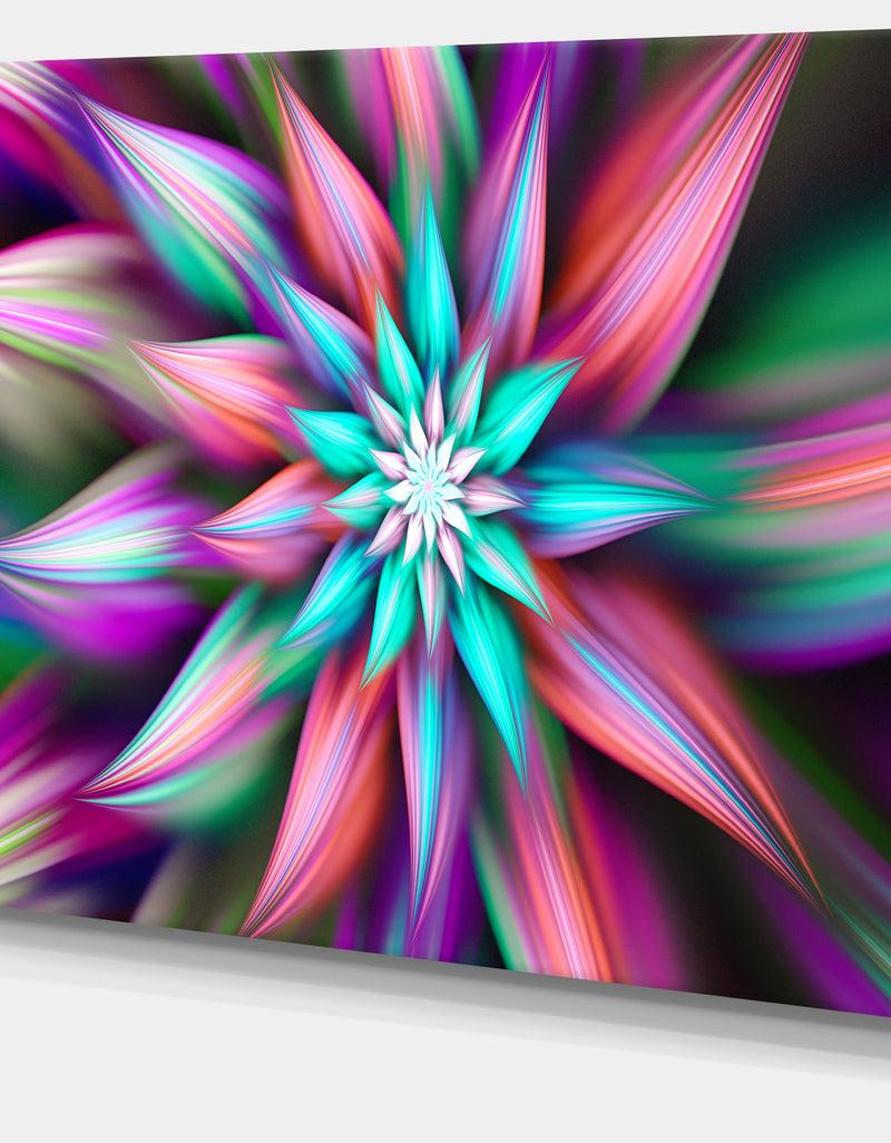DesignQ Dance Of Multi-Color Exotic Flower - Modern Floral Art