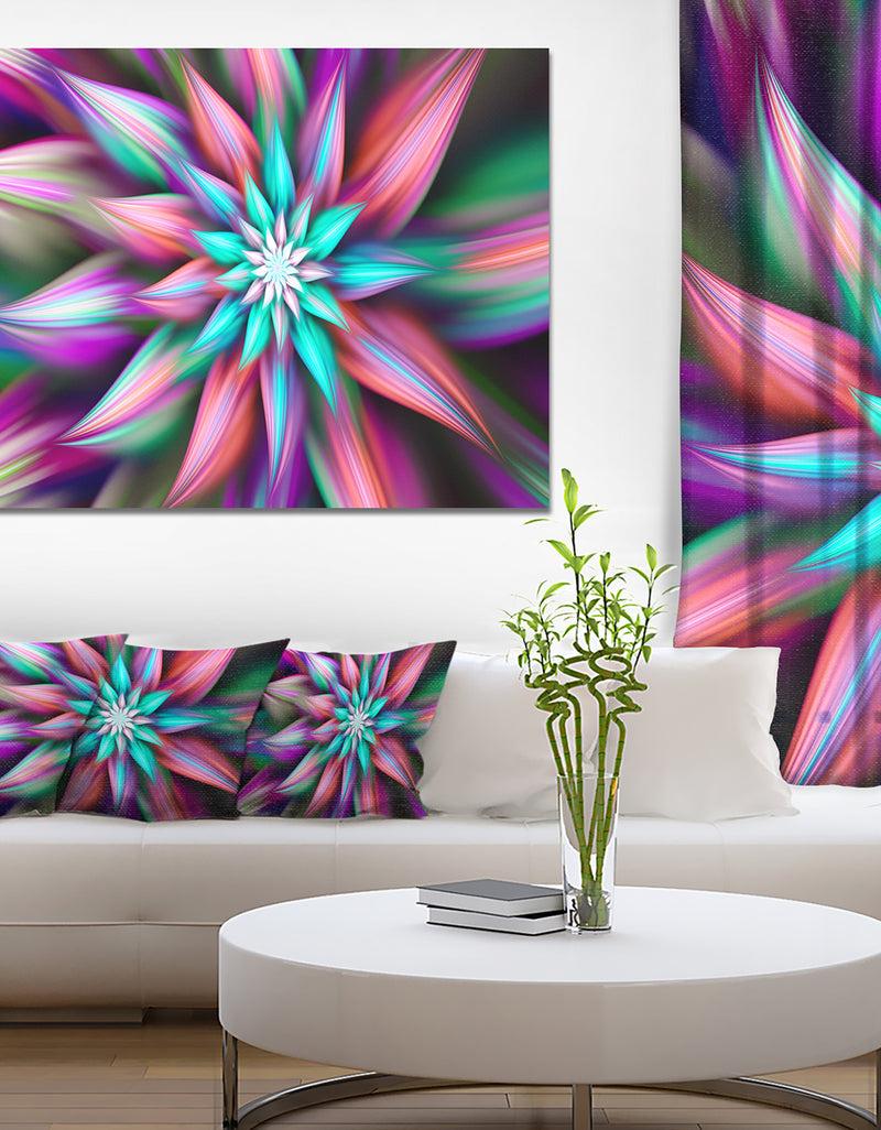 DesignQ Dance Of Multi-Color Exotic Flower - Modern Floral Art