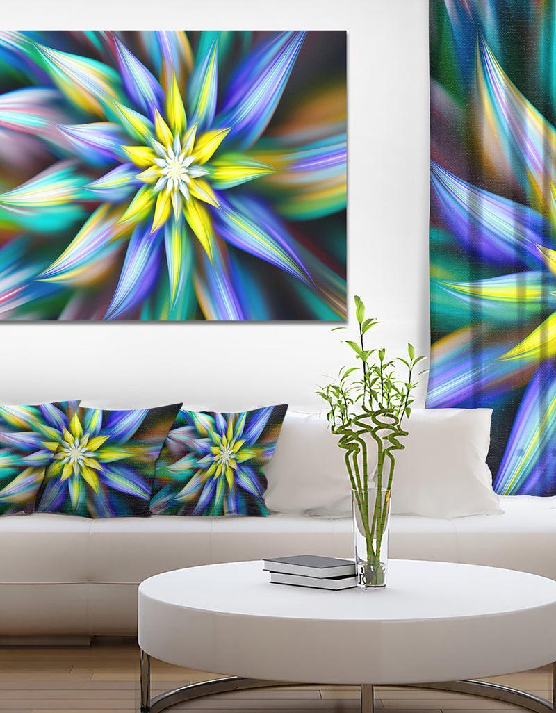 DesignQ Dancing Multi-Color Flower Petals - Extra Large Floral Canvas Art Print
