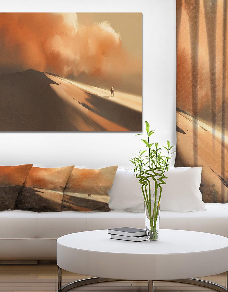 DesignQ Desert Sandstorm - Landscapes Photography on wrapped Canvas DesignQ Desert Sandstorm - Landscapes Photography on wrapped Canvas