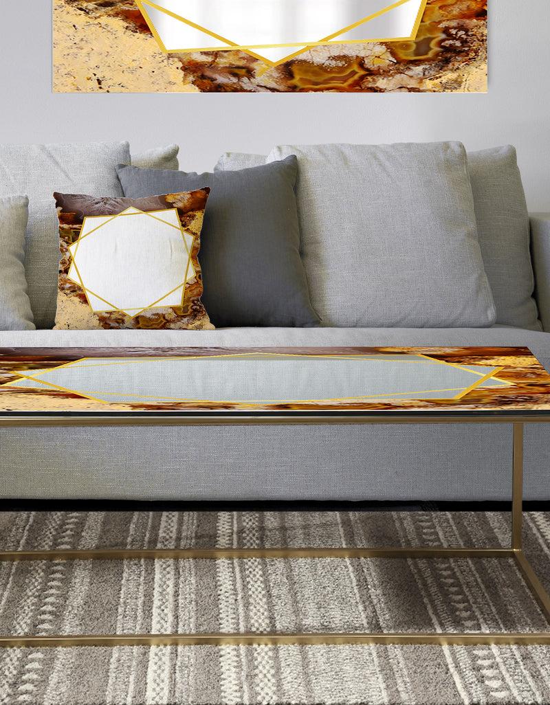 DesignQ Sand Close Up - Metal Glam Coffee Table