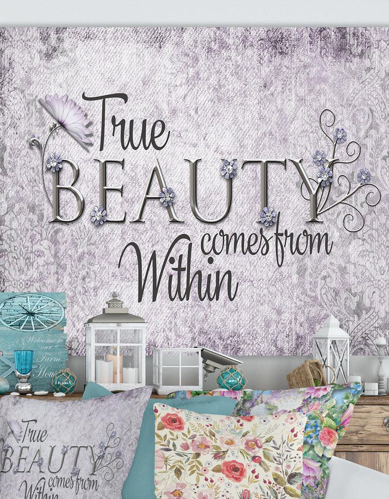 DesignQ True Beauty - Cottage Gallery-wrapped Canvas