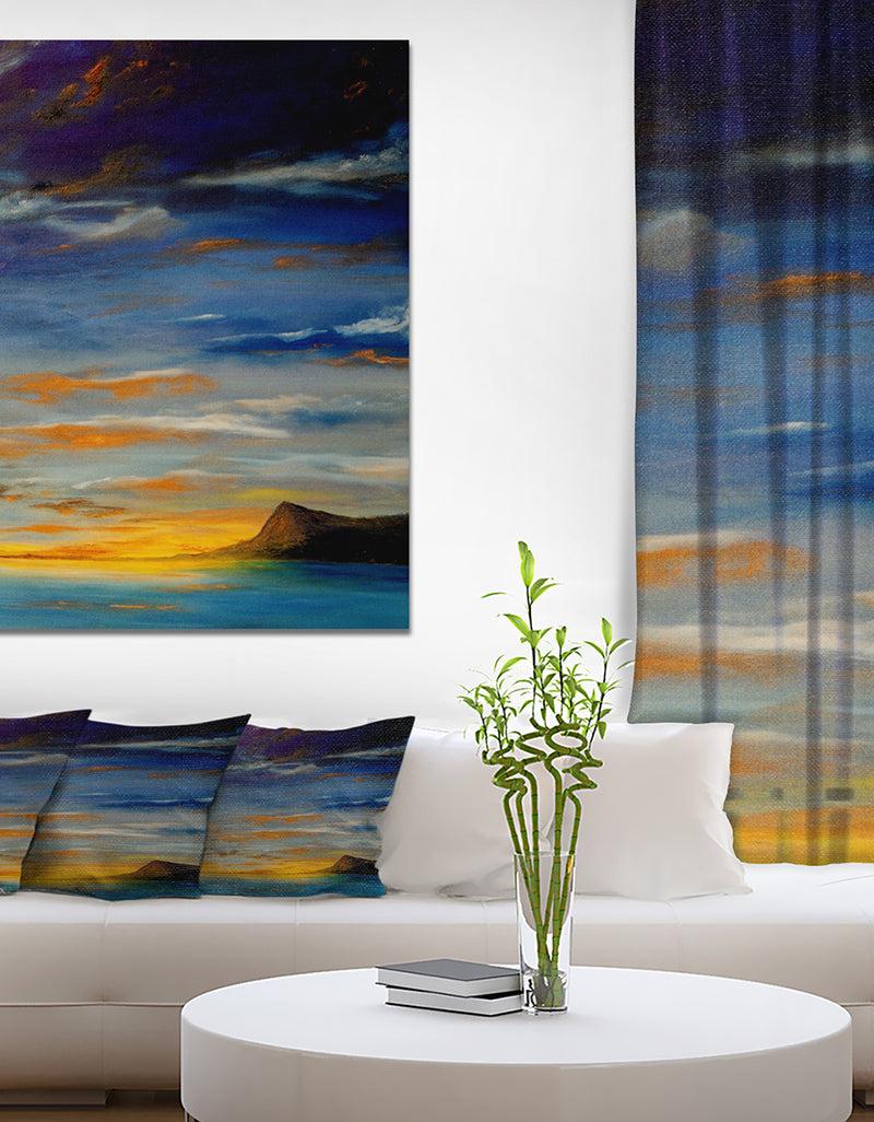 DesignQ Distant Mountain - Landscapes Photography on wrapped Canvas DesignQ Distant Mountain - Landscapes Photography on wrapped Canvas