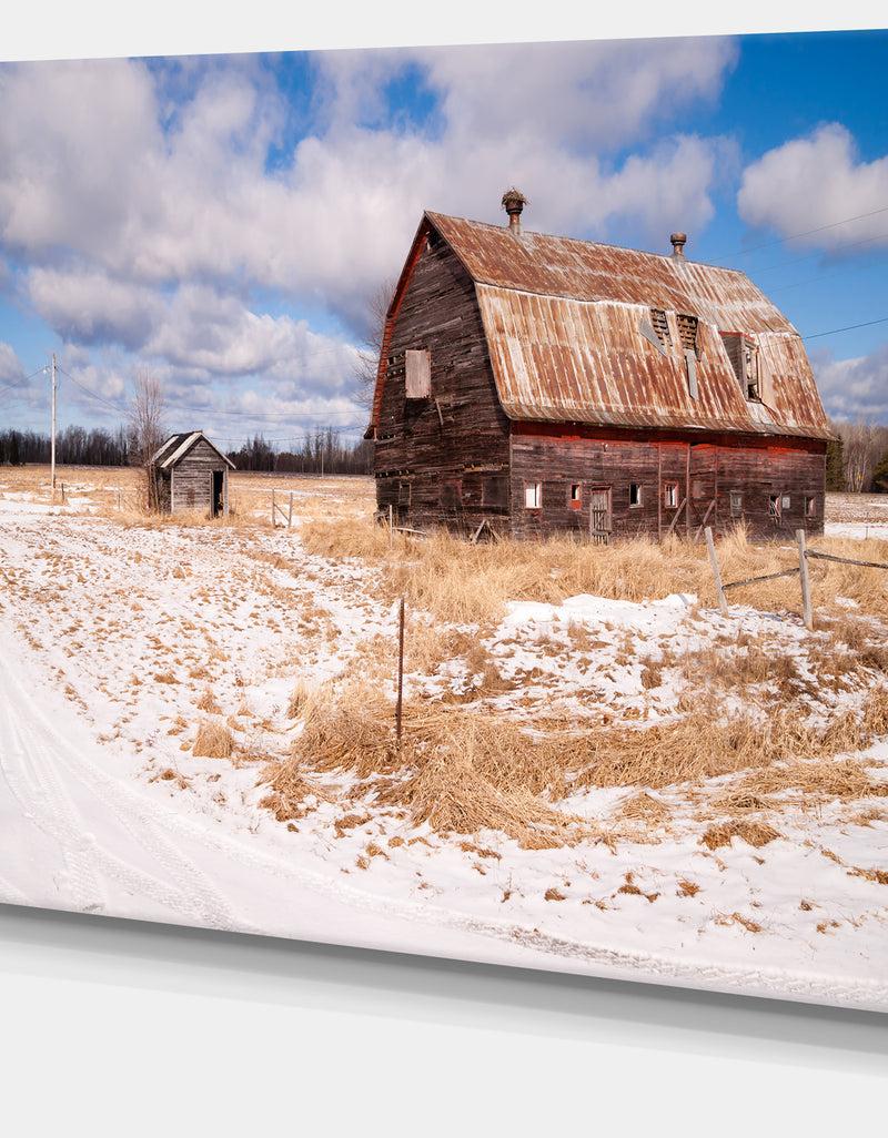 DesignQ Farm Field Barn Ranch - Landscape Wall Artwork