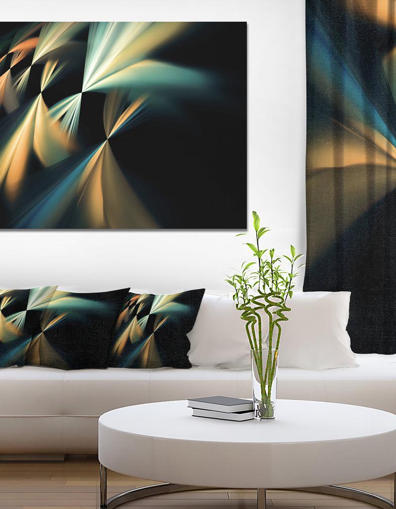 DesignQ Floating Abstract Fractal Designs - Abstract Art on Canvas