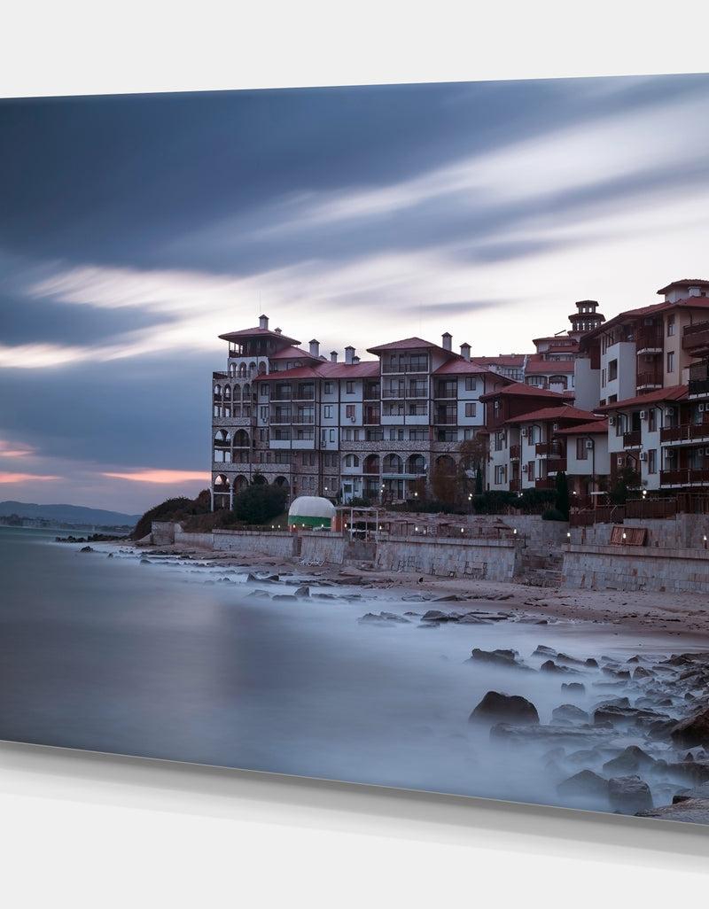 DesignQ Island Sea Resort - Landscapes Sea & Shore Photographic On Wrapped Canvas