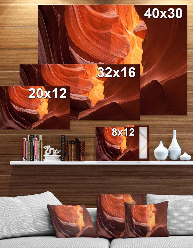DesignQ Lower Antelope Slot Canyon - Canyon Photography On Wrapped Canvas