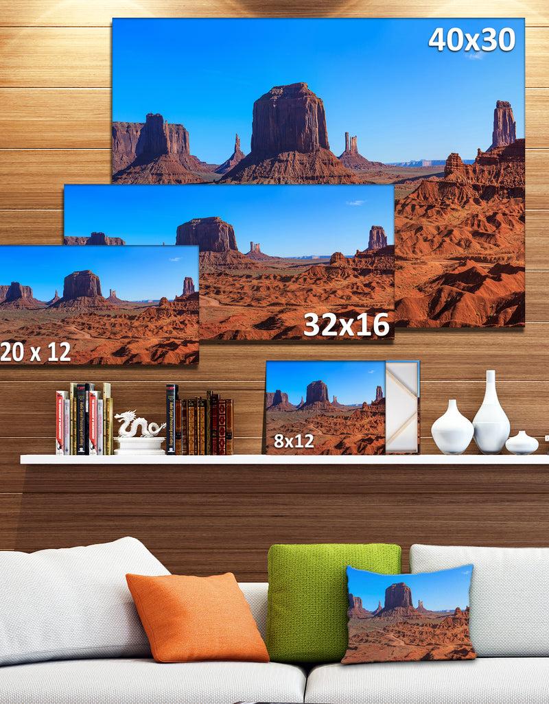 DesignQ Monument Valley National Park - Landscape Artwork Canvas