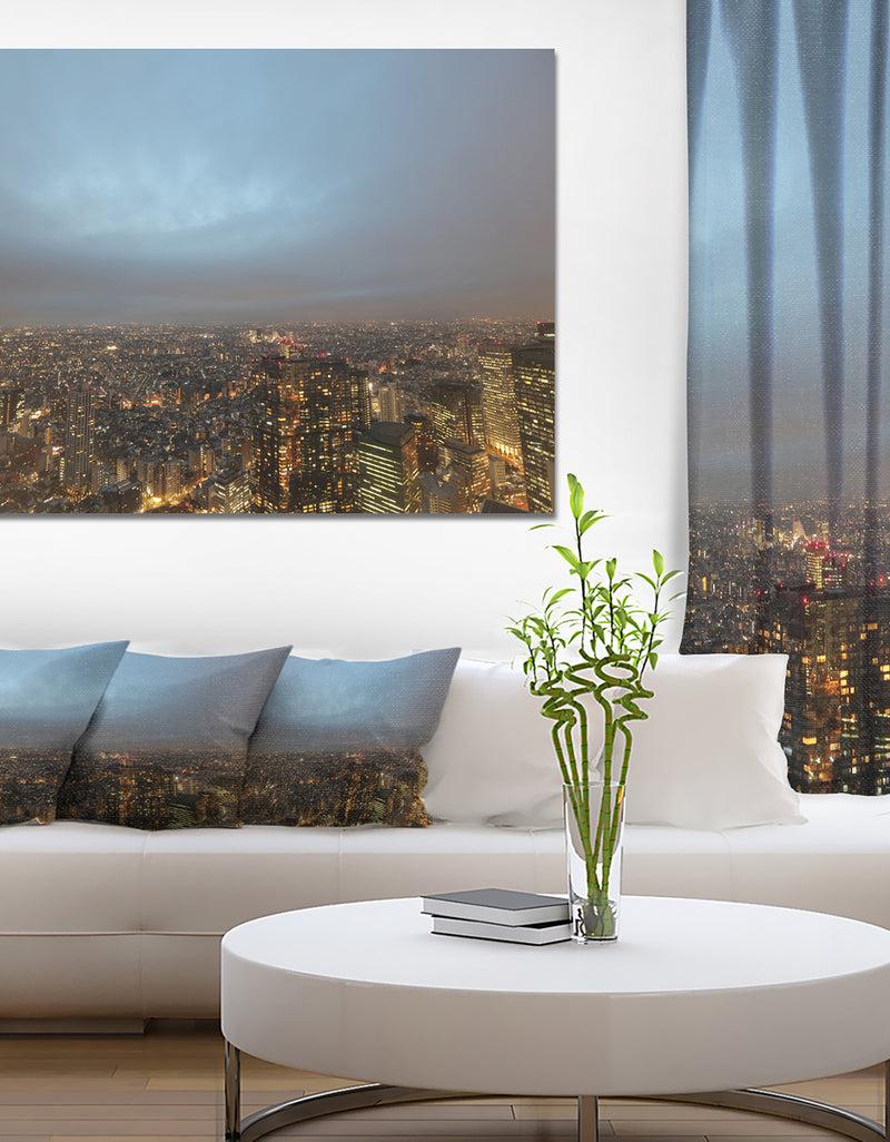 DesignQ Shinjuku District View Point - Modern Cityscape Wall Art