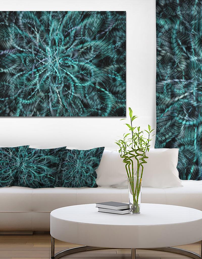 DesignQ Unusual Starry Fractal Metal Grill - Abstract Canvas Wall Art