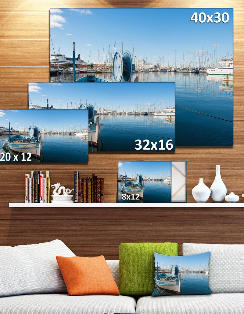 DesignQ Yachts In Toulon Port France - Boat Wall Artwork On Canvas