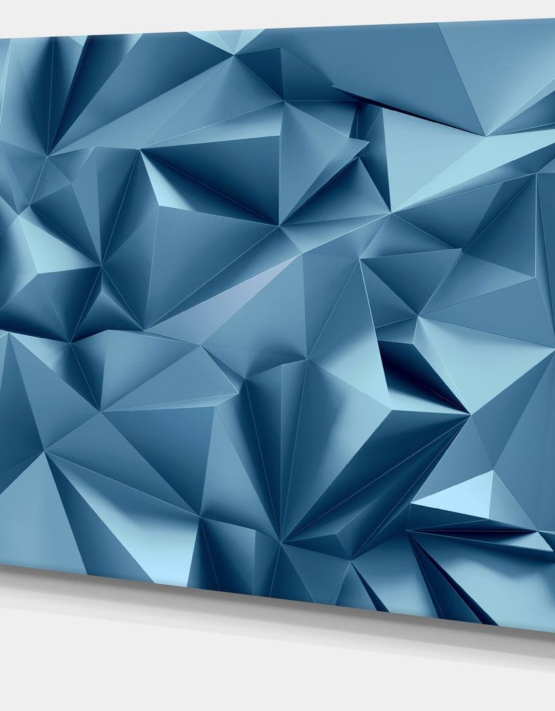 DesignQ 3D Abstract Geometric Background - Abstract Canvas Wall Art