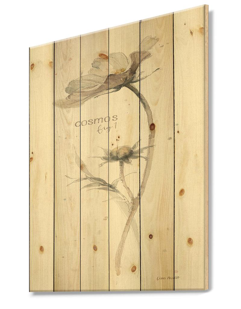 DesignQ A Country Weekend VII No Border - Traditional Print On Natural Pine Wood