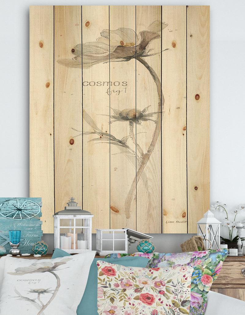 DesignQ A Country Weekend VII No Border - Traditional Print on Natural Pine Wood