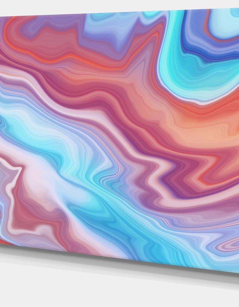 DesignQ Abstract Marbled Background - Abstract Canvas Wall Art