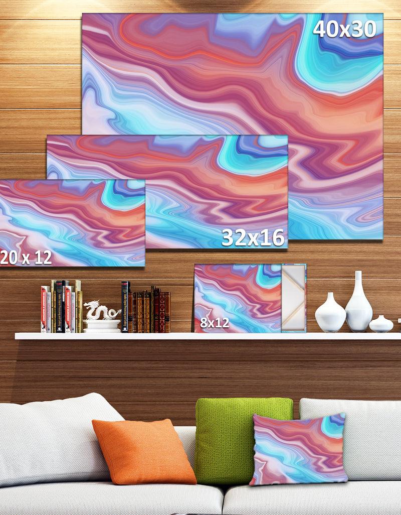 DesignQ Abstract Marbled Background - Abstract Canvas Wall Art