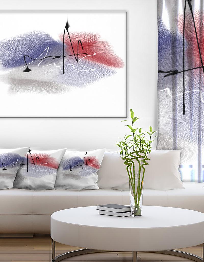 DesignQ Abstract Multicolor Flowers - Large Animal Canvas Wall Art Print