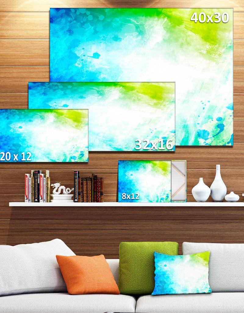 DesignQ Abstract Watercolor Art - Abstract Canvas Artwork