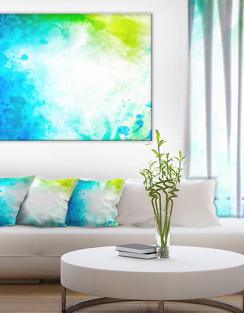 DesignQ Abstract Watercolor Art - Abstract Canvas Artwork