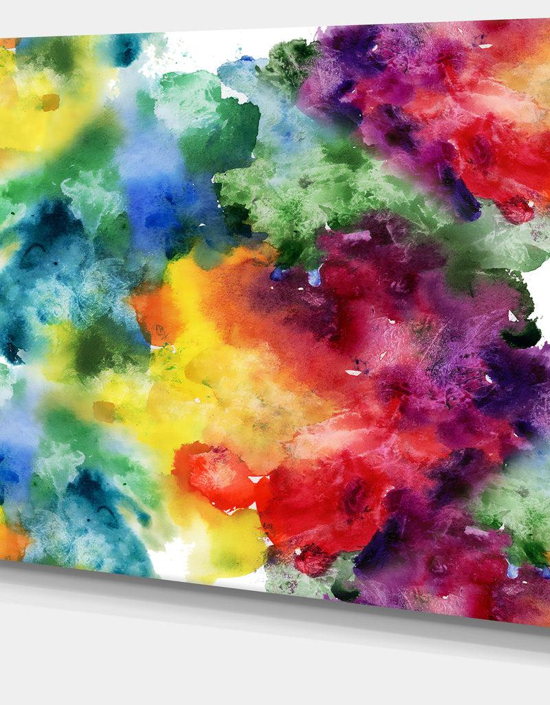 DesignQ Abstract Watercolor Texture - Abstract Canvas Artwork