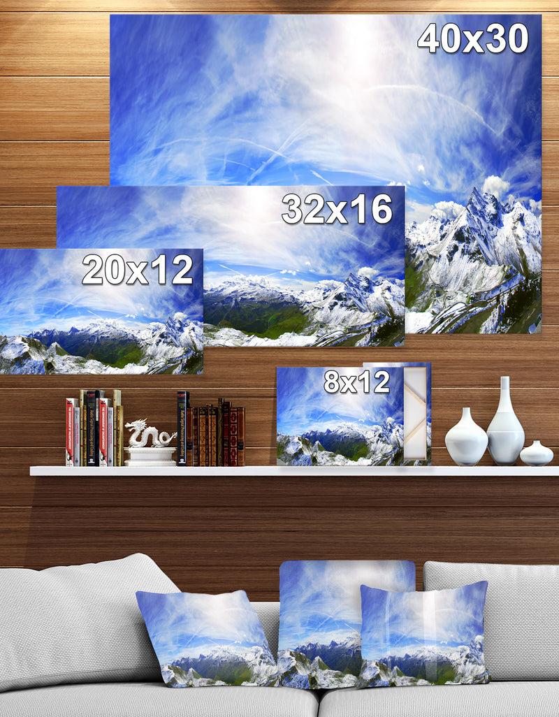DesignQ Alpine Grosslockner Panorama - Landscapes Photography On Wrapped Canvas