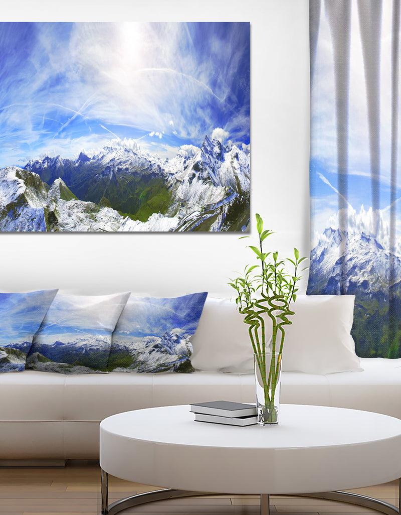 DesignQ Alpine Grosslockner Panorama - Landscapes Photography on wrapped canvas