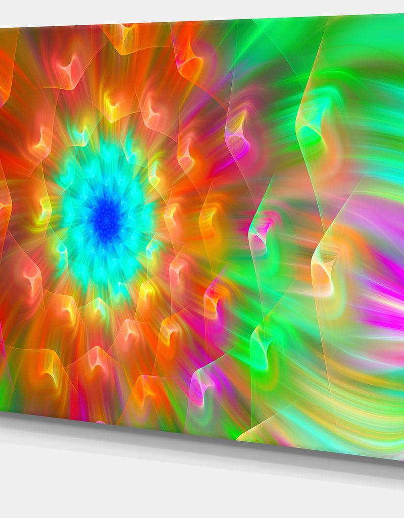 DesignQ Amazing Multi-Color Petals Dandelion - Modern Floral Art