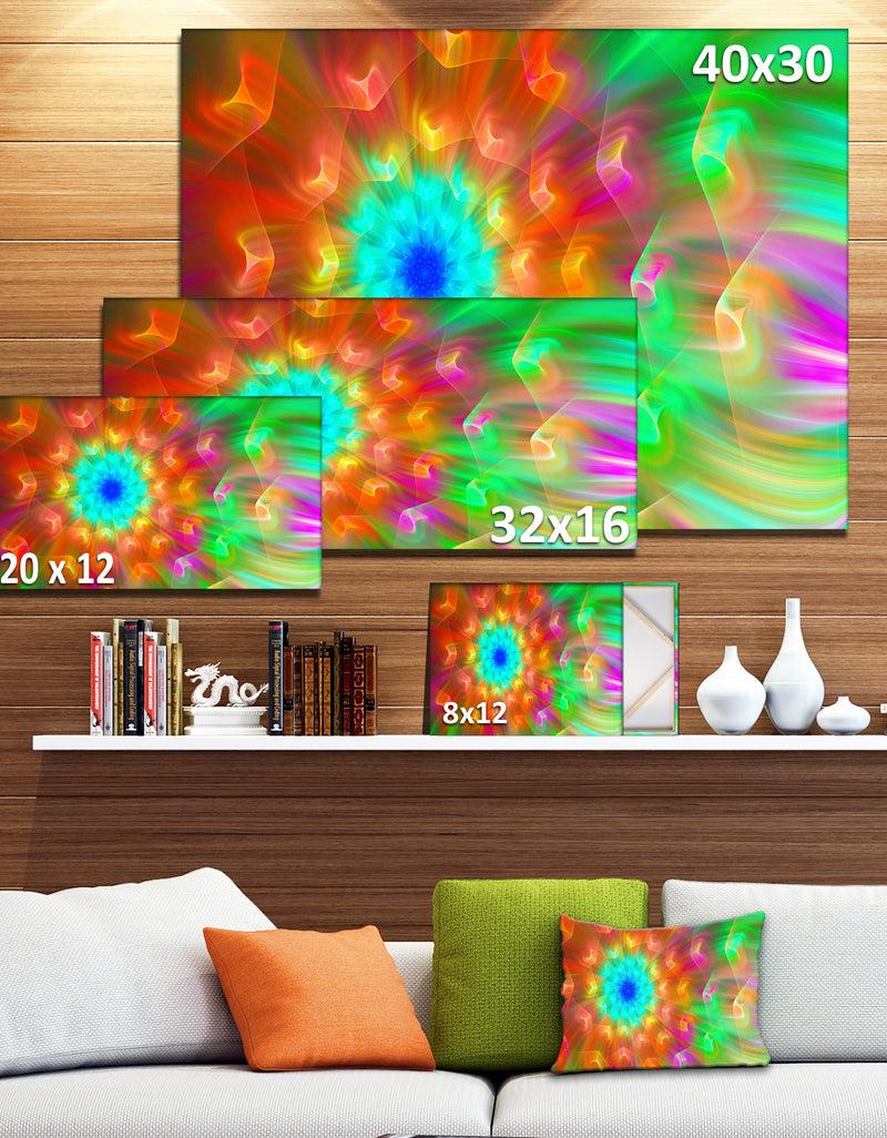 DesignQ Amazing Multi-Color Petals Dandelion - Modern Floral Art