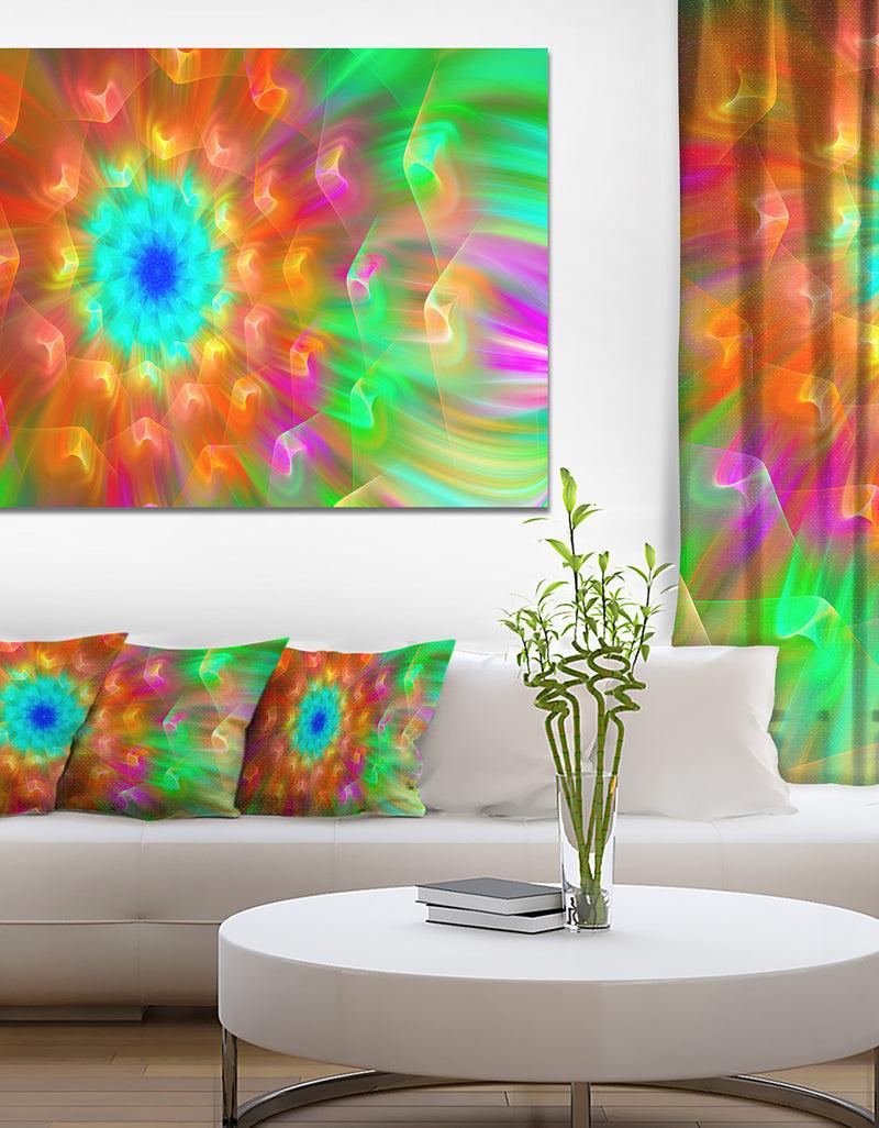 DesignQ Amazing Multi-Color Petals Dandelion - Modern Floral Art