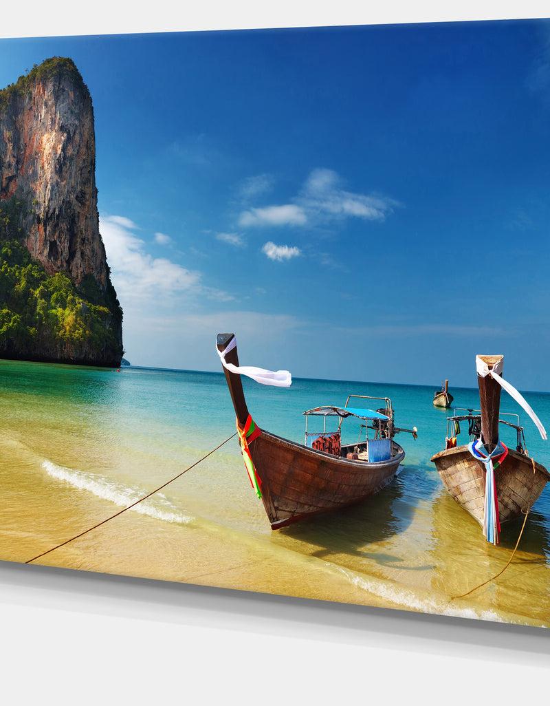 DesignQ Andaman Sea Tropical Beach - Photography Canvas Print