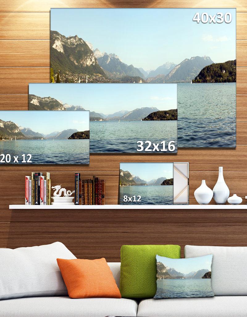 DesignQ Annecy Lake France Panorama - Landscape Wall Artwork
