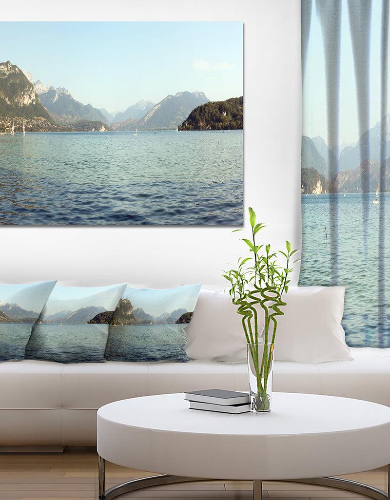 DesignQ Annecy Lake France Panorama - Landscape Wall Artwork