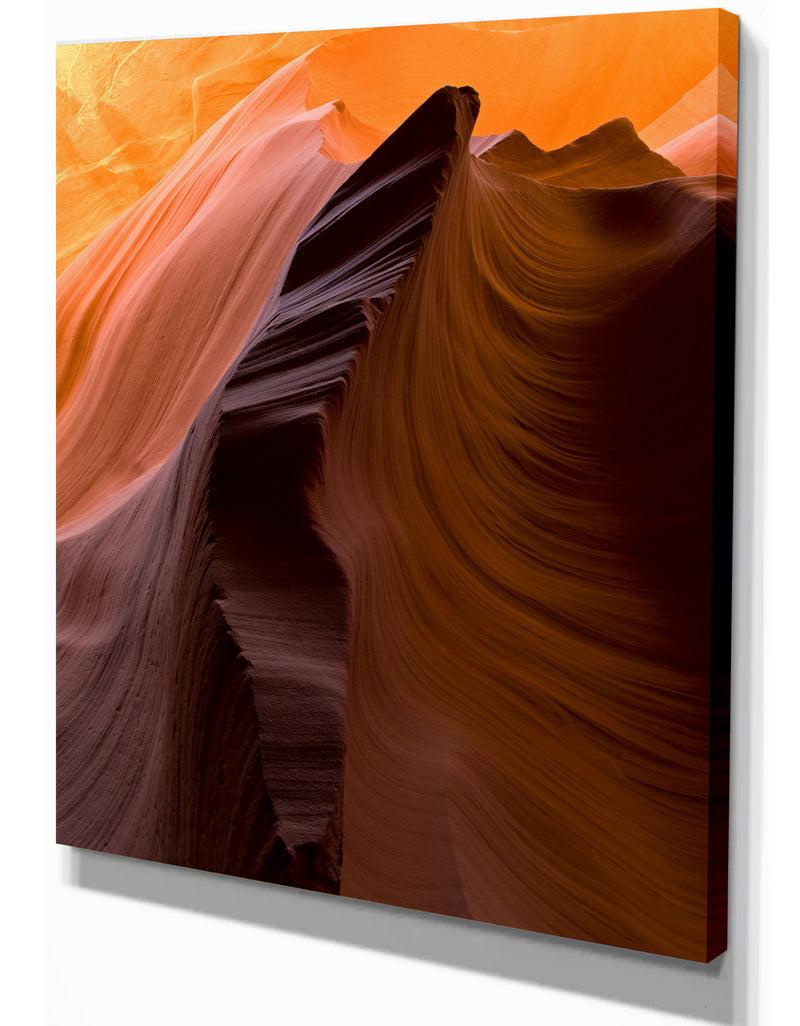 DesignQ Antelope Canyon - Canyon Photography On Wrapped Canvas
