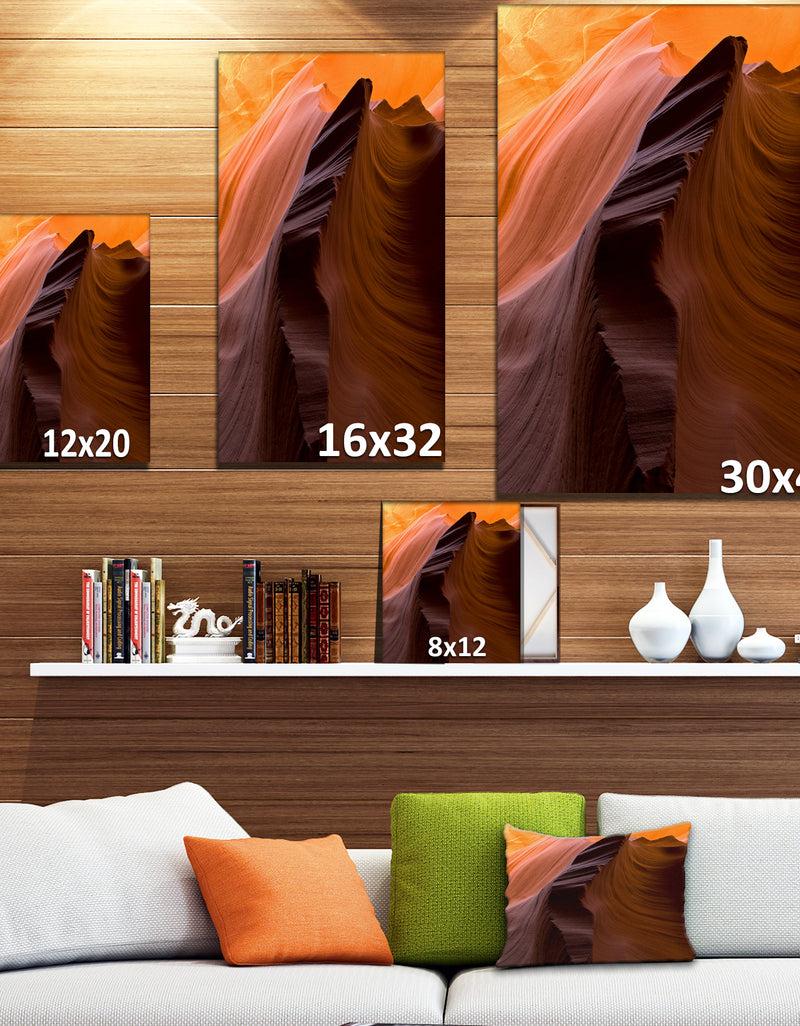 DesignQ Antelope Canyon - Canyon Photography On Wrapped Canvas