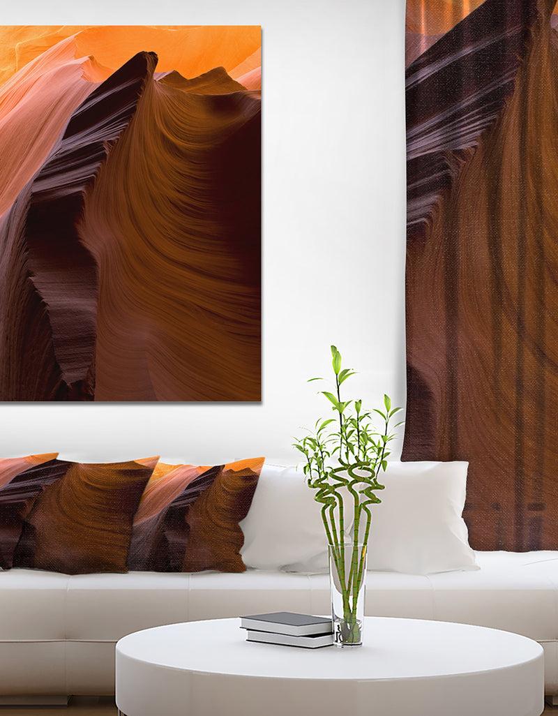 DesignQ Antelope Canyon - Canyon Photography On Wrapped Canvas