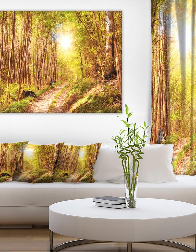 DesignQ Autumn in Denmark Photo- Landscape Canvas Print