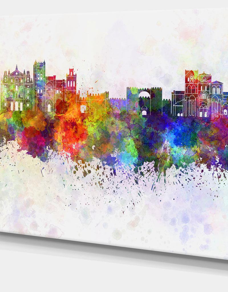 DesignQ Avila Skyline - Cityscape Canvas Artwork Print