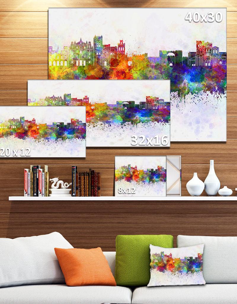 DesignQ Avila Skyline - Cityscape Canvas Artwork Print