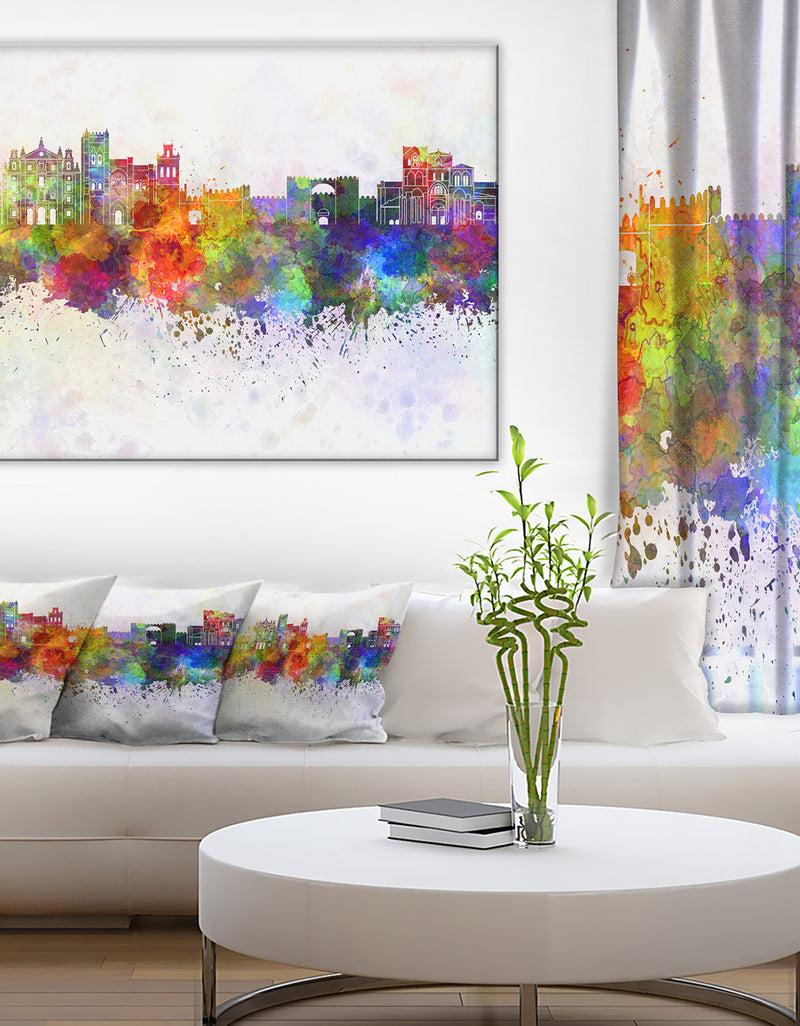 DesignQ Avila Skyline - Cityscape Canvas Artwork Print