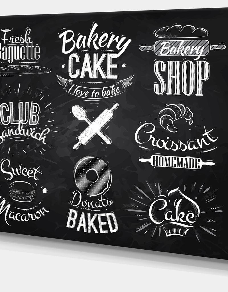 DesignQ Bakery Characters - Digital Art Canvas Art Print