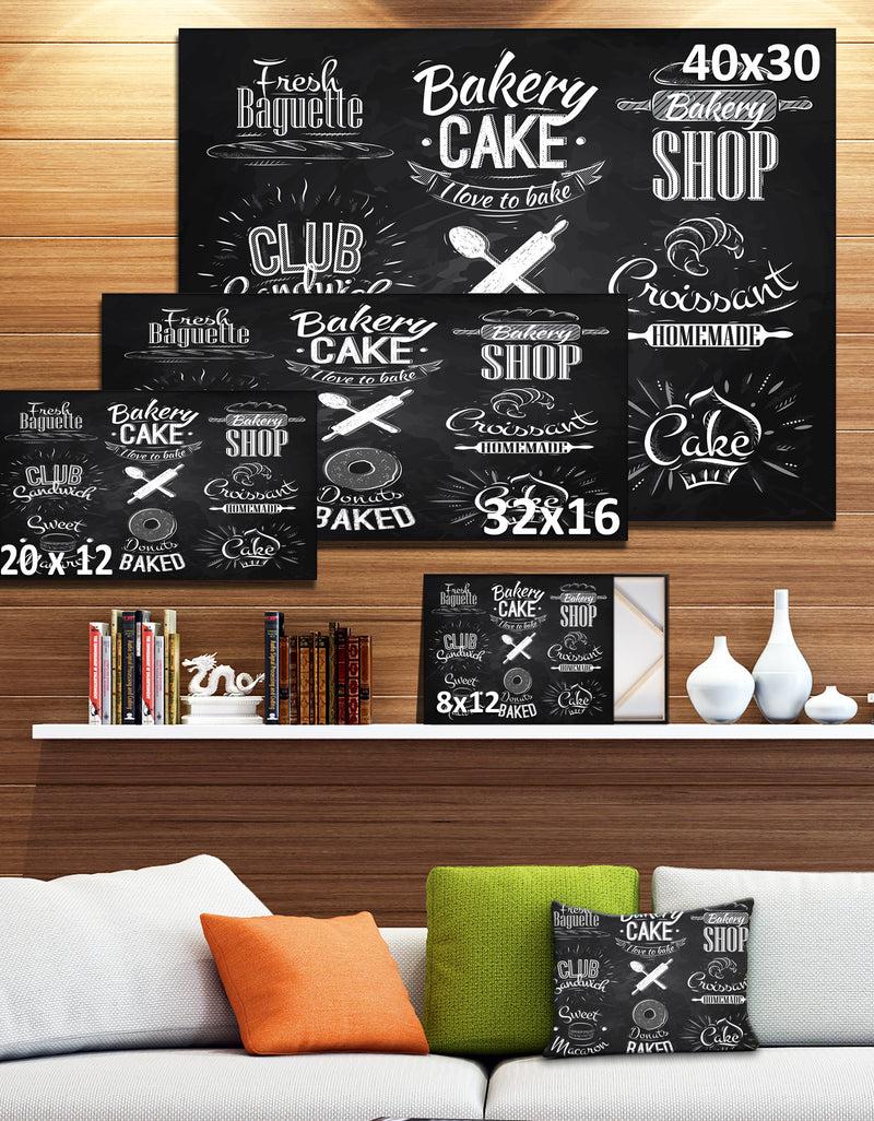 DesignQ Bakery Characters - Digital Art Canvas Art Print