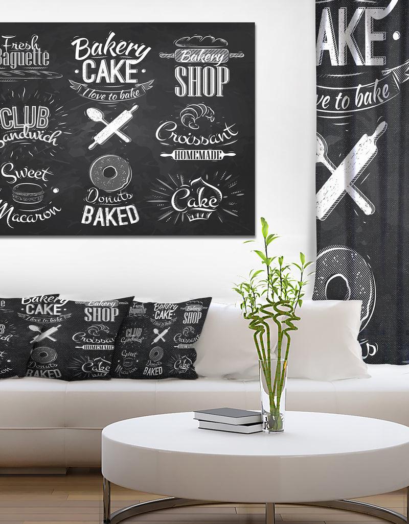 DesignQ Bakery Characters - Digital Art Canvas Art Print